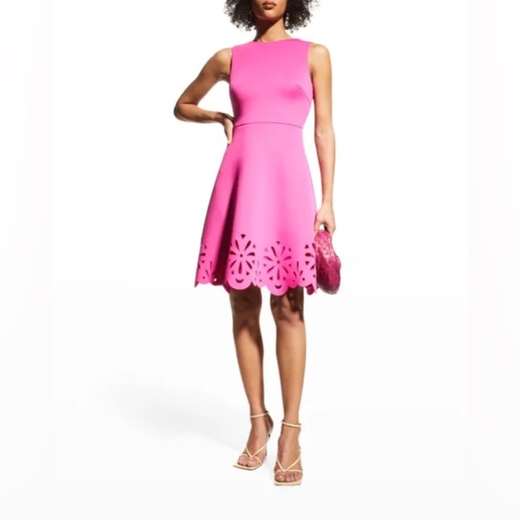 Badgley Mischka Dresses & Skirts - Badgley Mischka Collection Sleeveless Fit And Flare Cutout Cocktail Dress Size 8